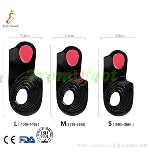 New design ZRWE04 Pu gel inserts Wrap up the heel heel spur insoles